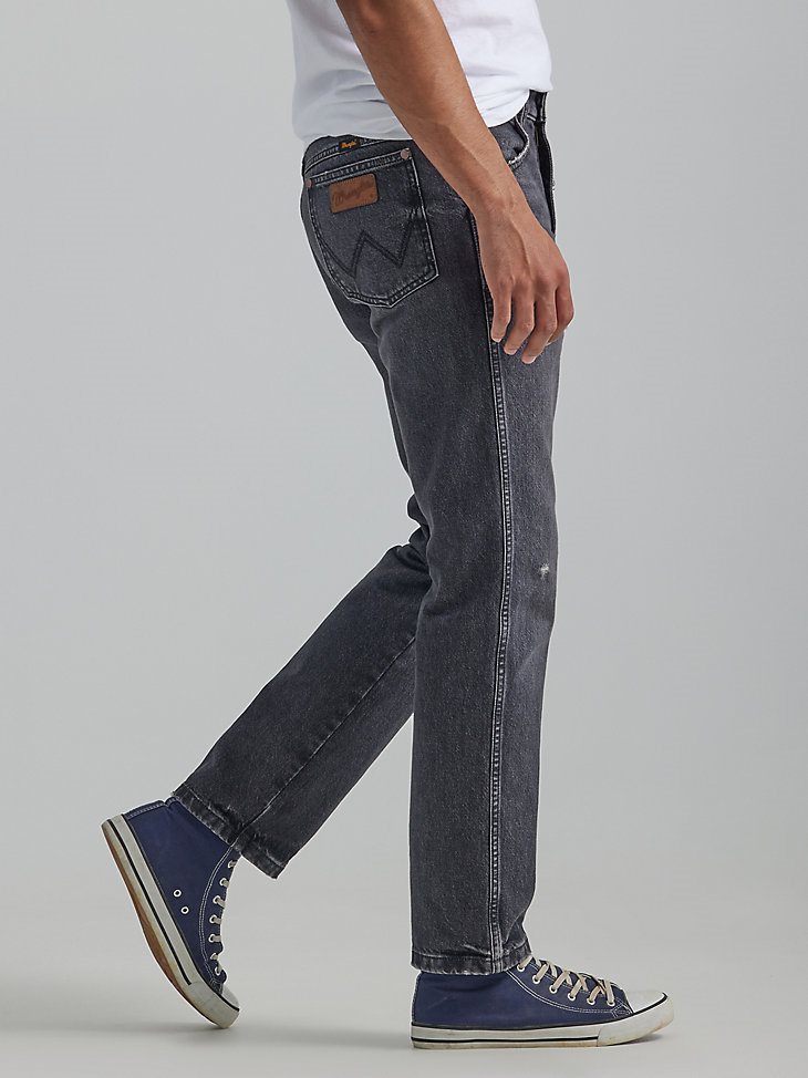 Men's Greensboro Straight Leg Jean in Ripped Black