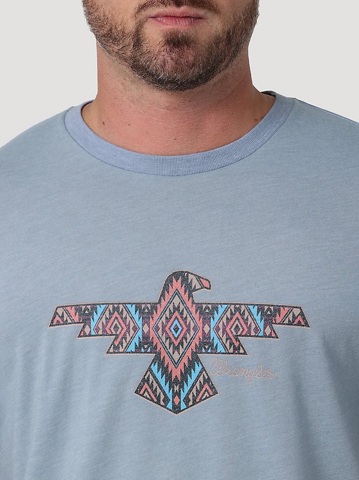 Men's Geo Bird Graphic T-Shirt in Tradewinds Heather