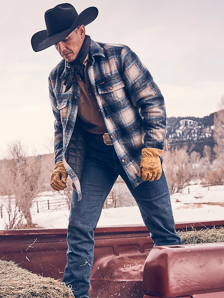 Premium Performance Advanced Comfort Cowboy Cut Regular Fit Jean in Mid Stone