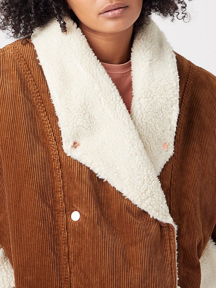 Women's Corduroy Ranch Coat in Bison