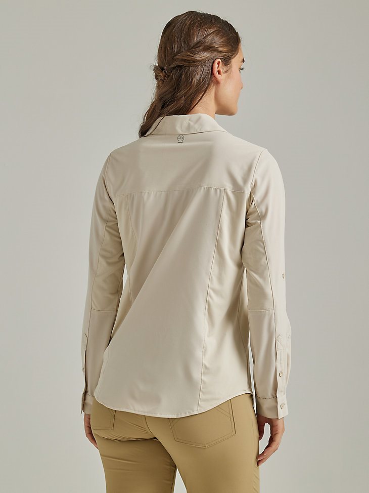 ATG By Wrangler Women's Trail Shirt in Oatmeal