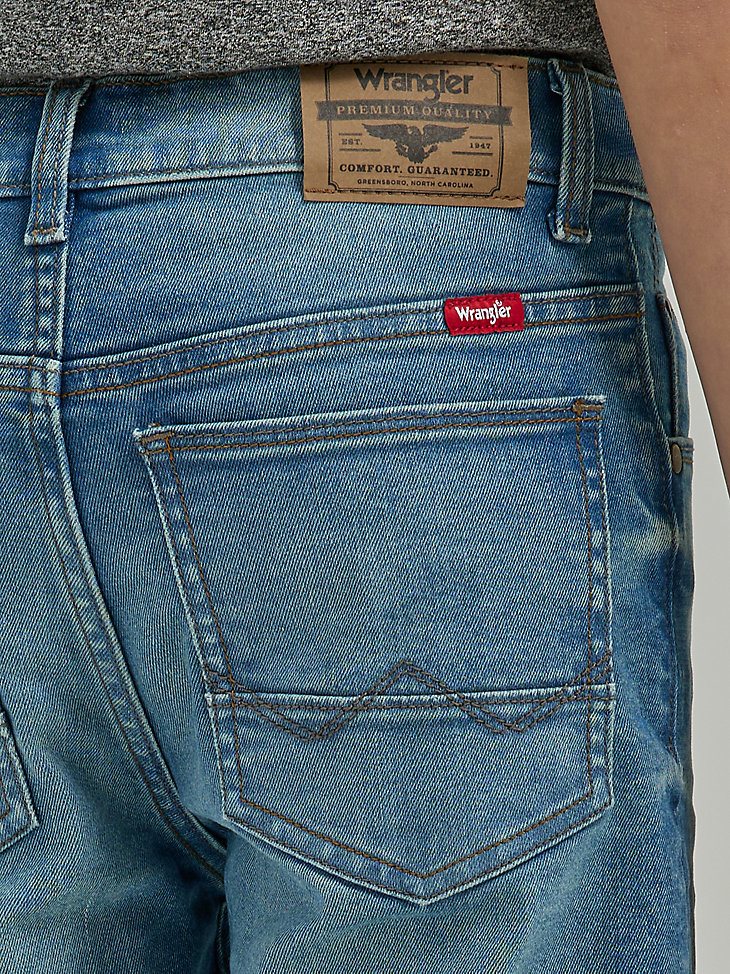 Boy's Wrangler Indigood Slim Fit Short (Husky) in Meadow