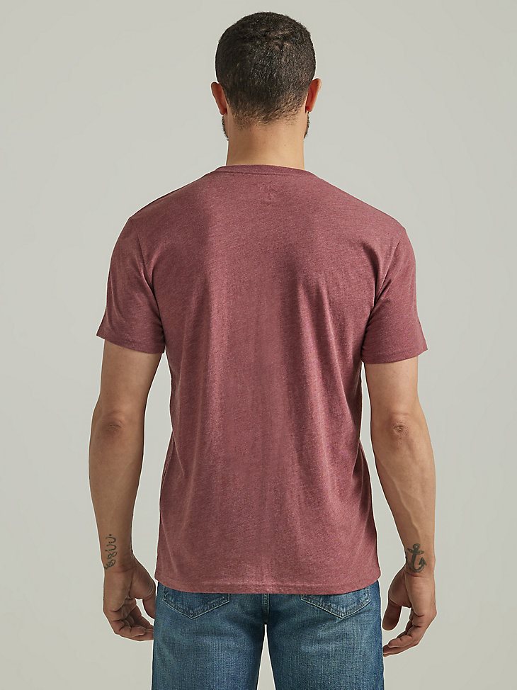 Men's 1947 Wrangler Horses T-Shirt in Burgundy Heather