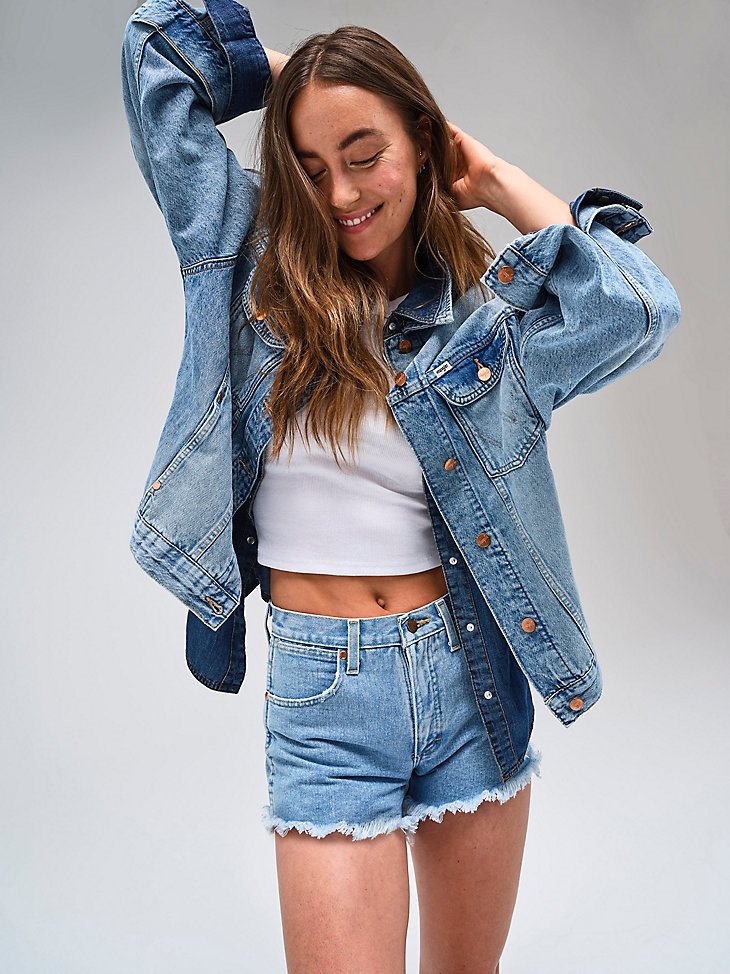 Women's Reworked Short in Light Stone