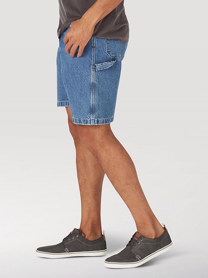 Men's Wrangler Authentics Loose Fit Carpenter Short in Light Stonewash