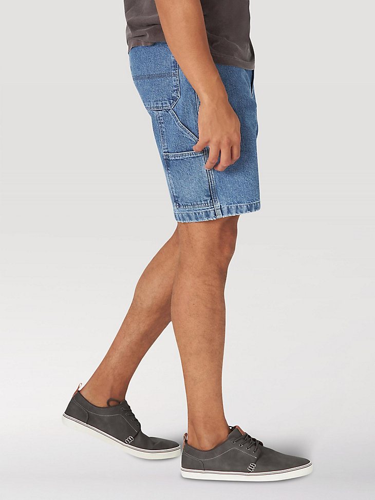 Men's Wrangler Authentics Loose Fit Carpenter Short in Light Stonewash