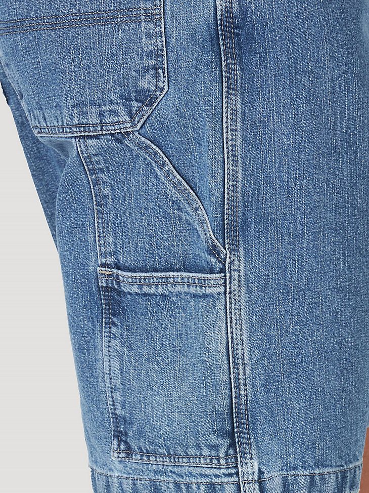Men's Wrangler Authentics Loose Fit Carpenter Short in Light Stonewash