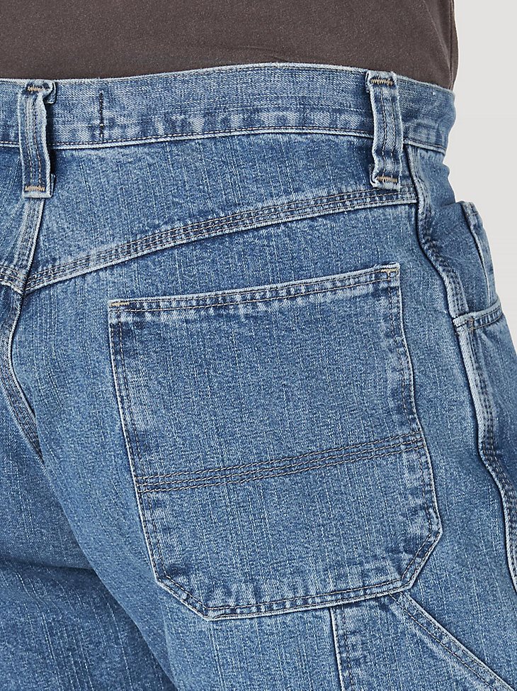 Men's Wrangler Authentics Loose Fit Carpenter Short in Light Stonewash
