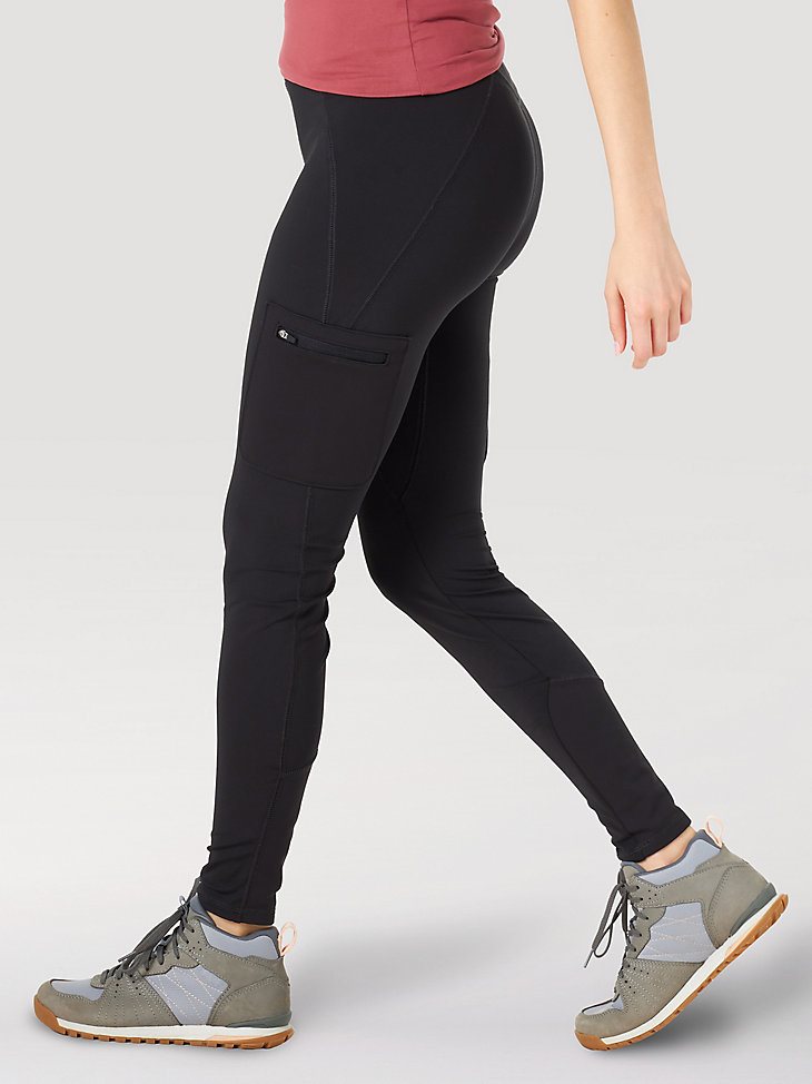 ATG by Wrangler Women's Cargo Leggings in Black