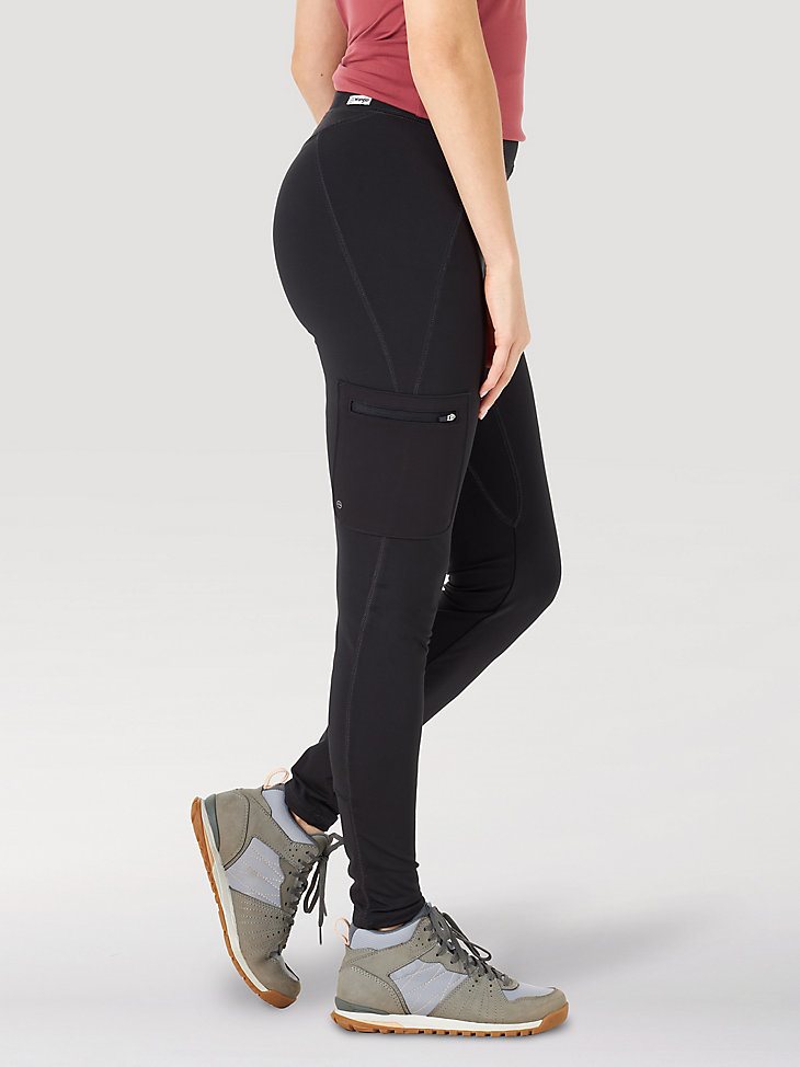 ATG by Wrangler Women's Cargo Leggings in Black