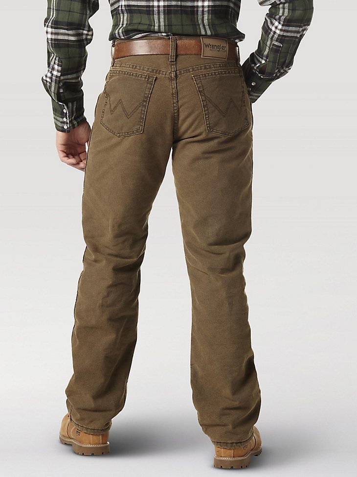 Wrangler Rugged Wear Thermal Jean in Night Brown