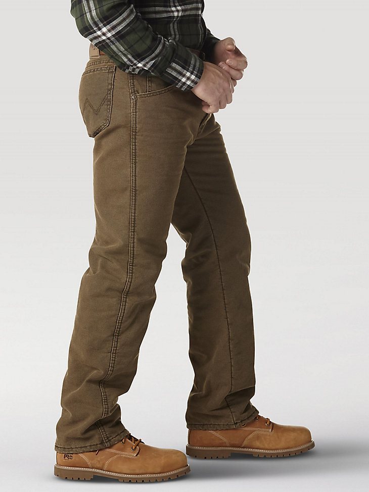 Wrangler Rugged Wear Thermal Jean in Night Brown