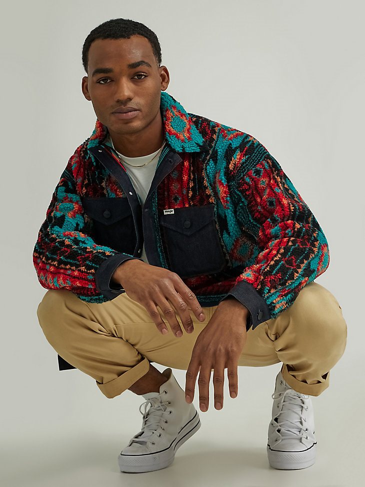 Men's Checotah Stripe Fleece Jacket in Checotah Stripe