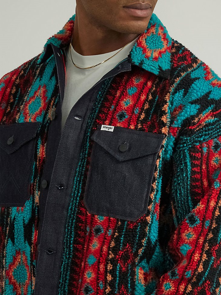 Men's Checotah Stripe Fleece Jacket in Checotah Stripe