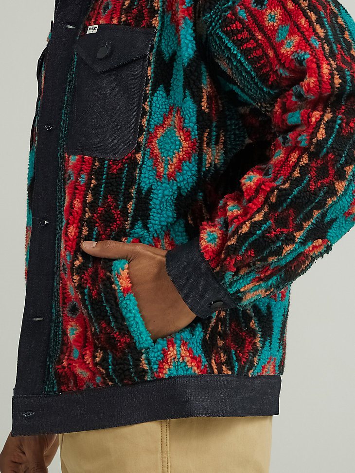 Men's Checotah Stripe Fleece Jacket in Checotah Stripe