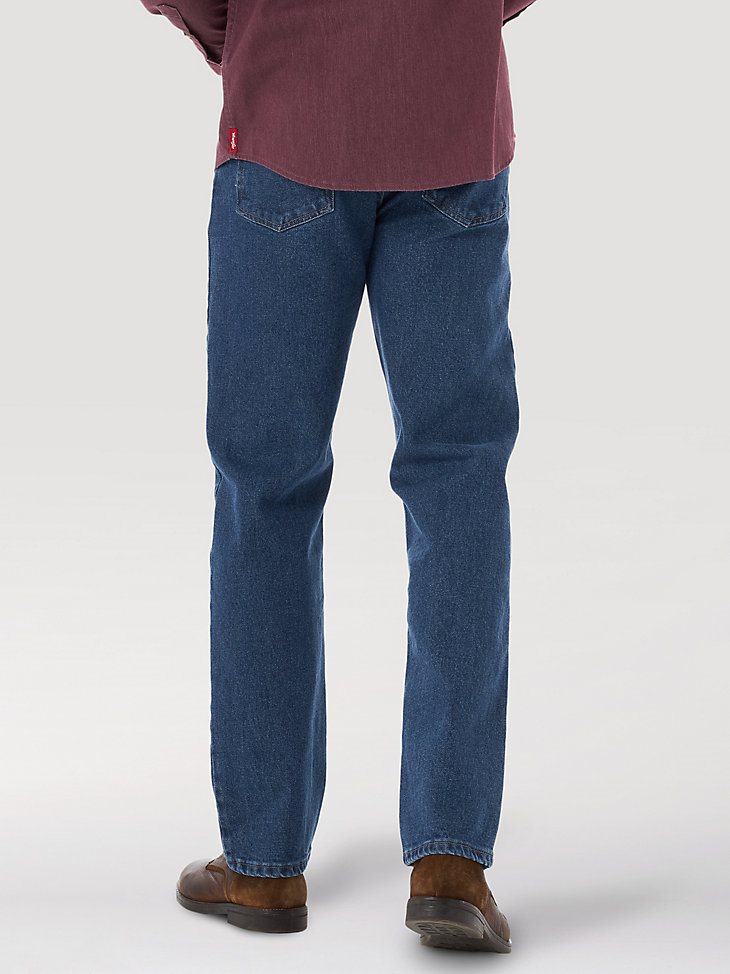 Wrangler Five Star Premium Denim Flex for Comfort Relaxed Fit Jean in Stone