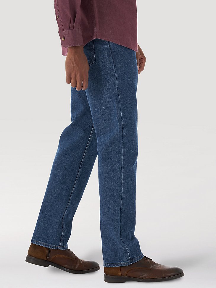 Wrangler Five Star Premium Denim Flex for Comfort Relaxed Fit Jean in Stone