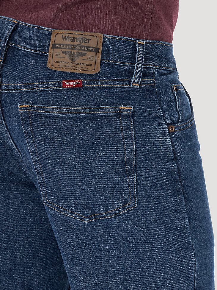 Wrangler Five Star Premium Denim Flex for Comfort Relaxed Fit Jean in Stone
