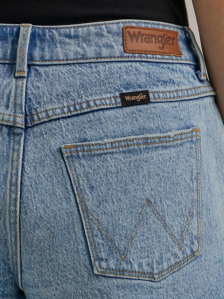 Women's High Rise Vintage Cut-Off Short in Medium Wash