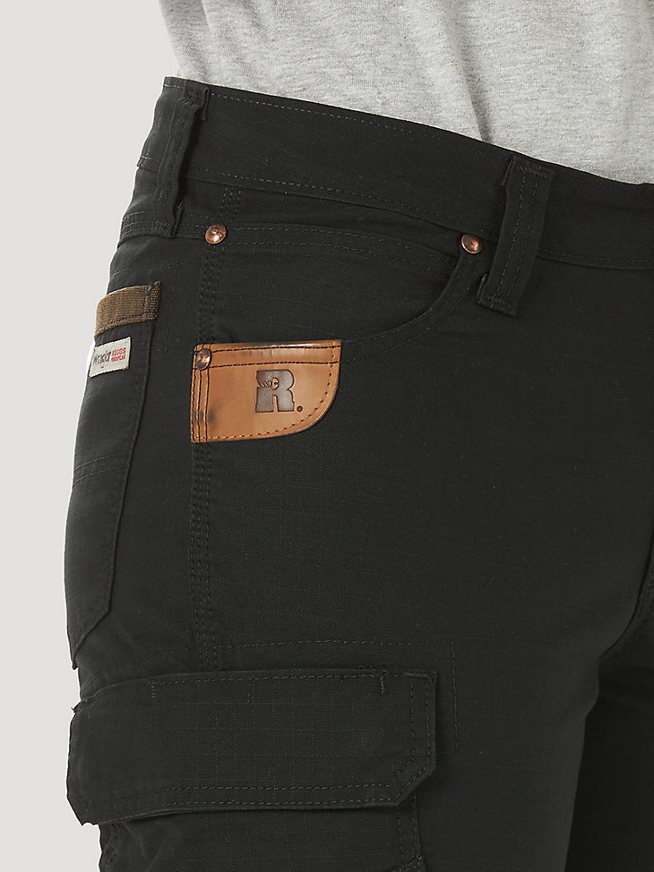 Women's Wrangler RIGGS Workwear Ripstop Ranger Cargo Pant in Black