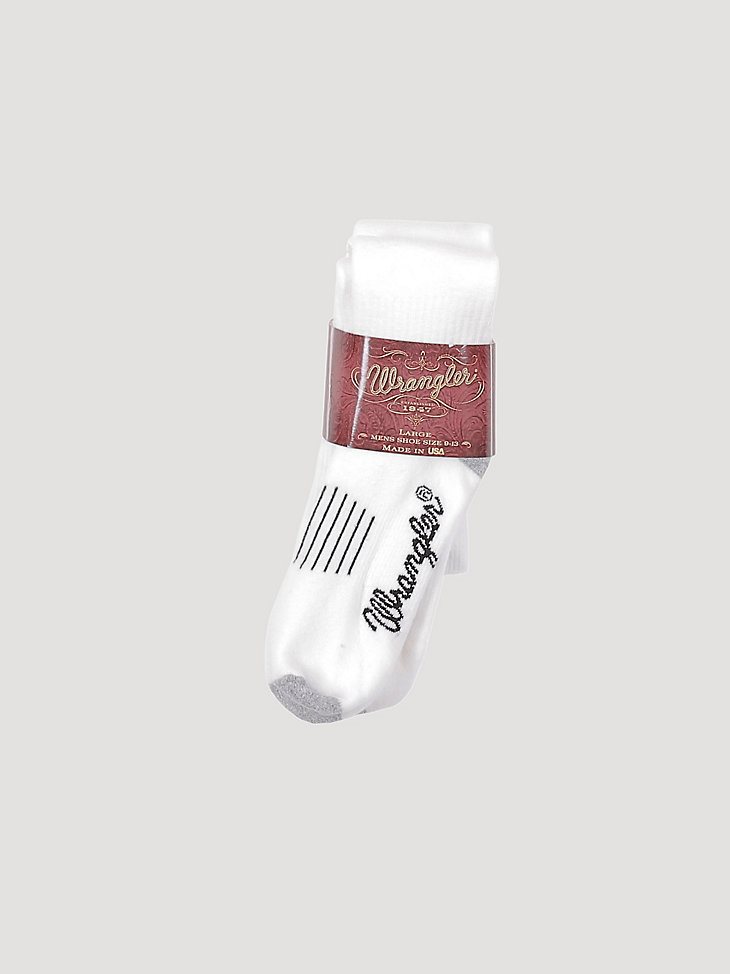Men's Wellington Boot Sock - 2 Pair in White