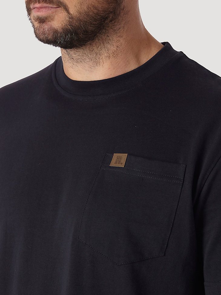 Wrangler RIGGS Workwear Short Sleeve Pocket T-Shirt in Navy