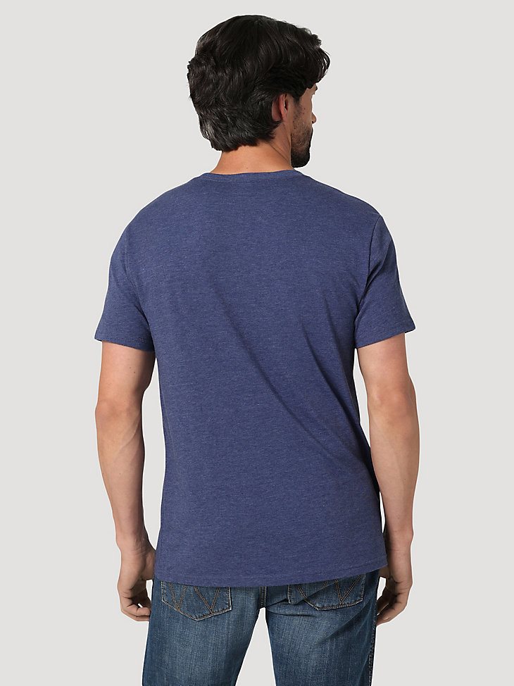 Men's Wrangler Kabel Logo T-Shirt in Denim Heather