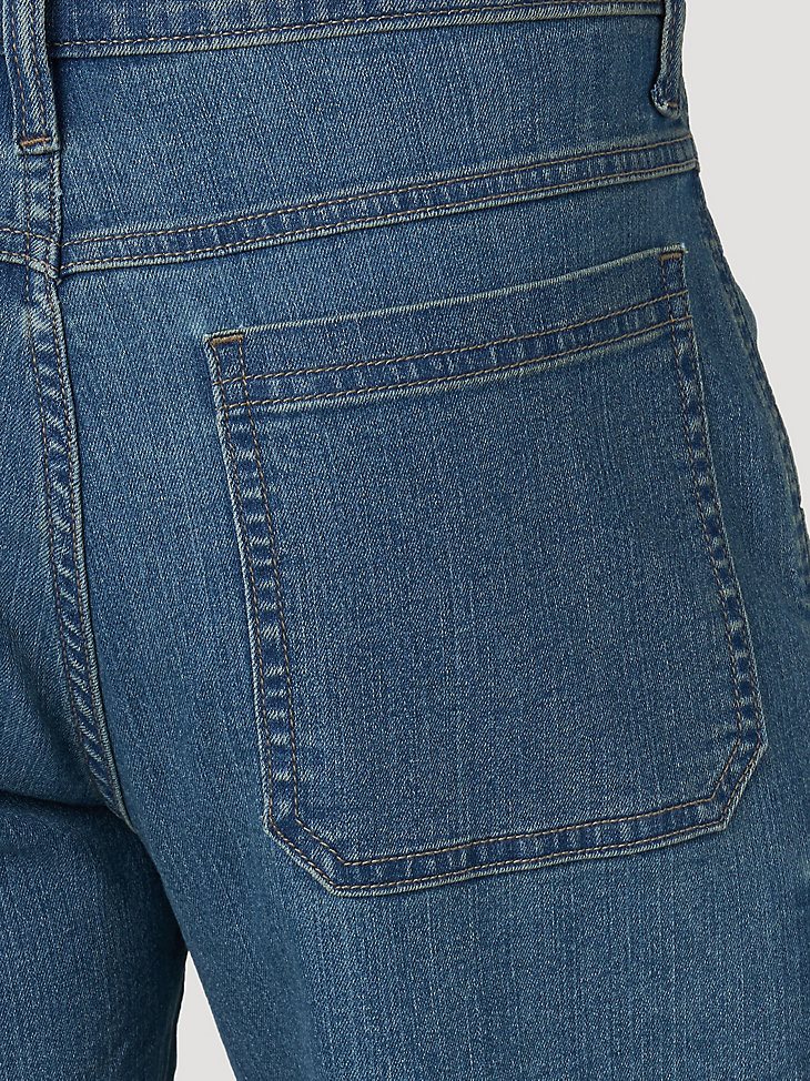 Wrangler Men's Five Star Premium Denim Cargo Shorts in Medium Tint