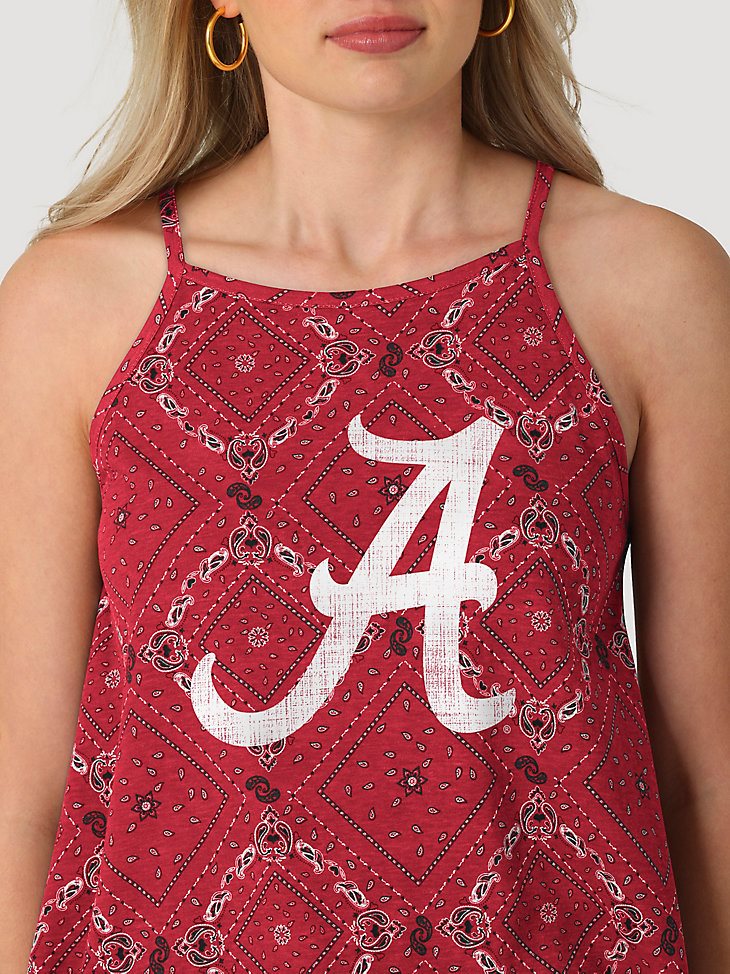 Women's Wrangler Collegiate Bandana Tank in University of Alabama