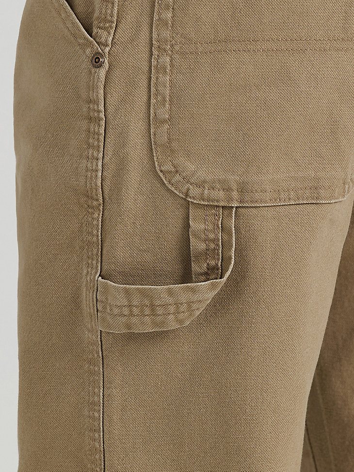 Wrangler Men's Five Star Premium Carpenter Jean in Khaki Canvas