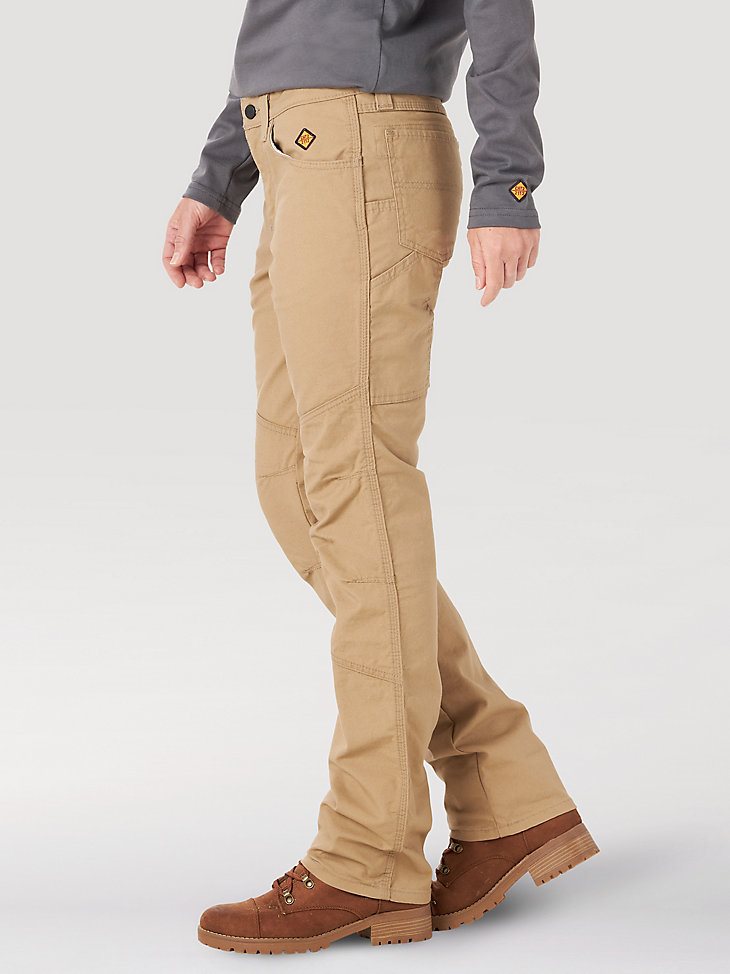 Women's Wrangler FR Flame Resistant Utility Pant in Golden Khaki
