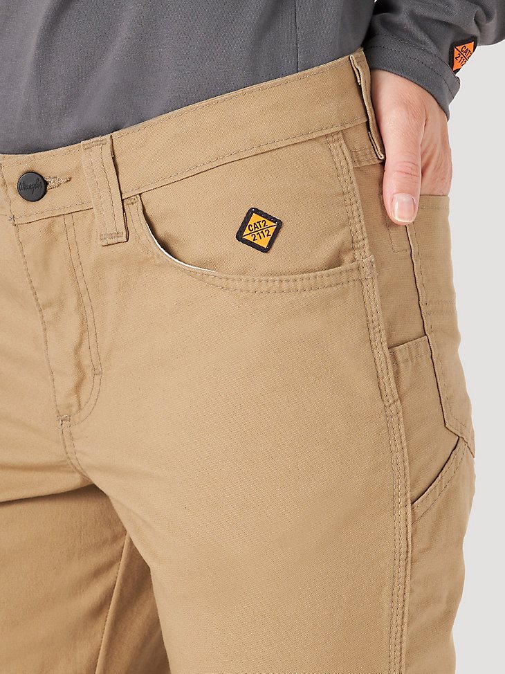 Women's Wrangler FR Flame Resistant Utility Pant in Golden Khaki