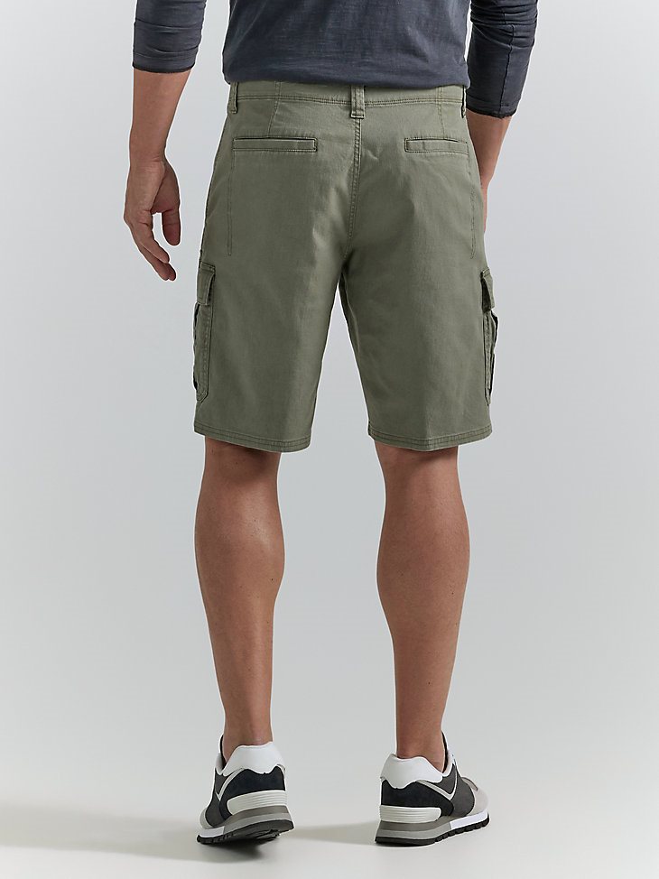 Men's Wrangler Authentics Stretch Cargo Short in Olive Drab