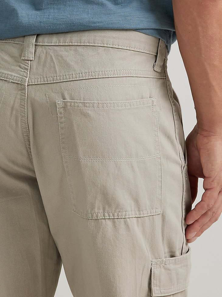 Men's Wrangler Authentics Relaxed Cargo Pant in Khaki Dust