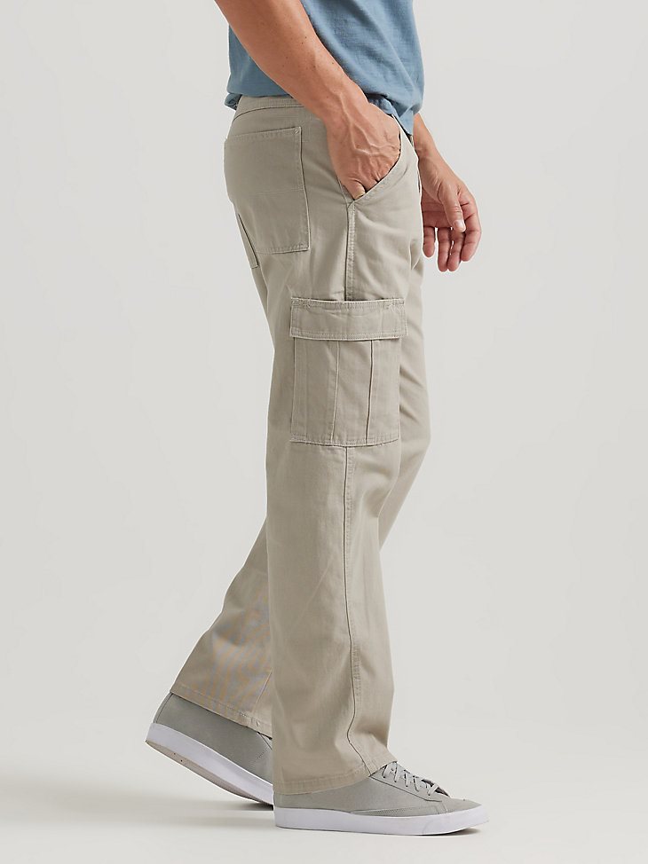 Men's Wrangler Authentics Relaxed Cargo Pant in Khaki Dust