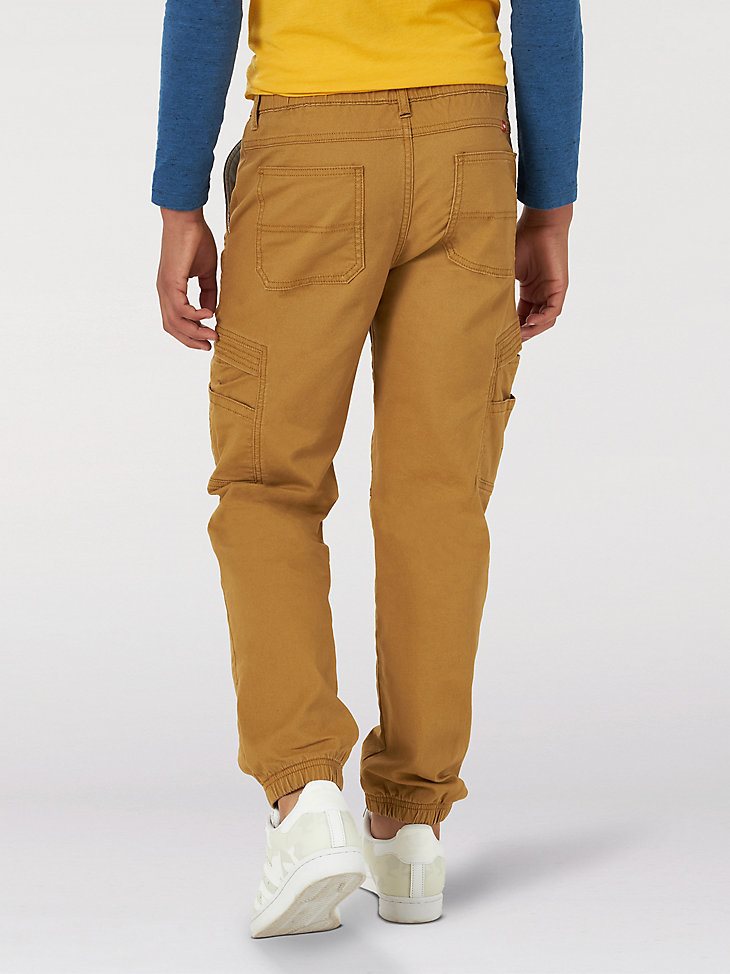 Boy's Wrangler Free To Stretch Gamer Cargo Pant (8-16) in Medal Bronze