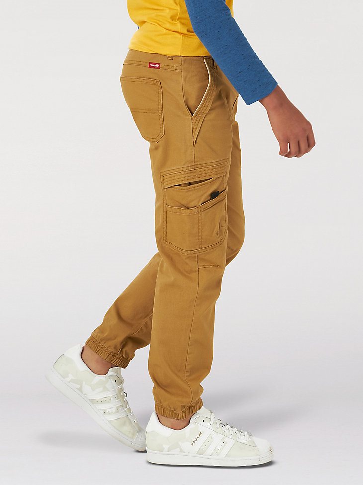Boy's Wrangler Free To Stretch Gamer Cargo Pant (8-16) in Medal Bronze