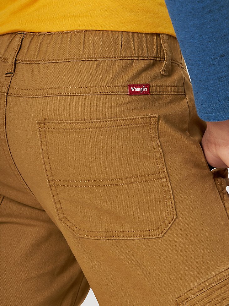 Boy's Wrangler Free To Stretch Gamer Cargo Pant (8-16) in Medal Bronze