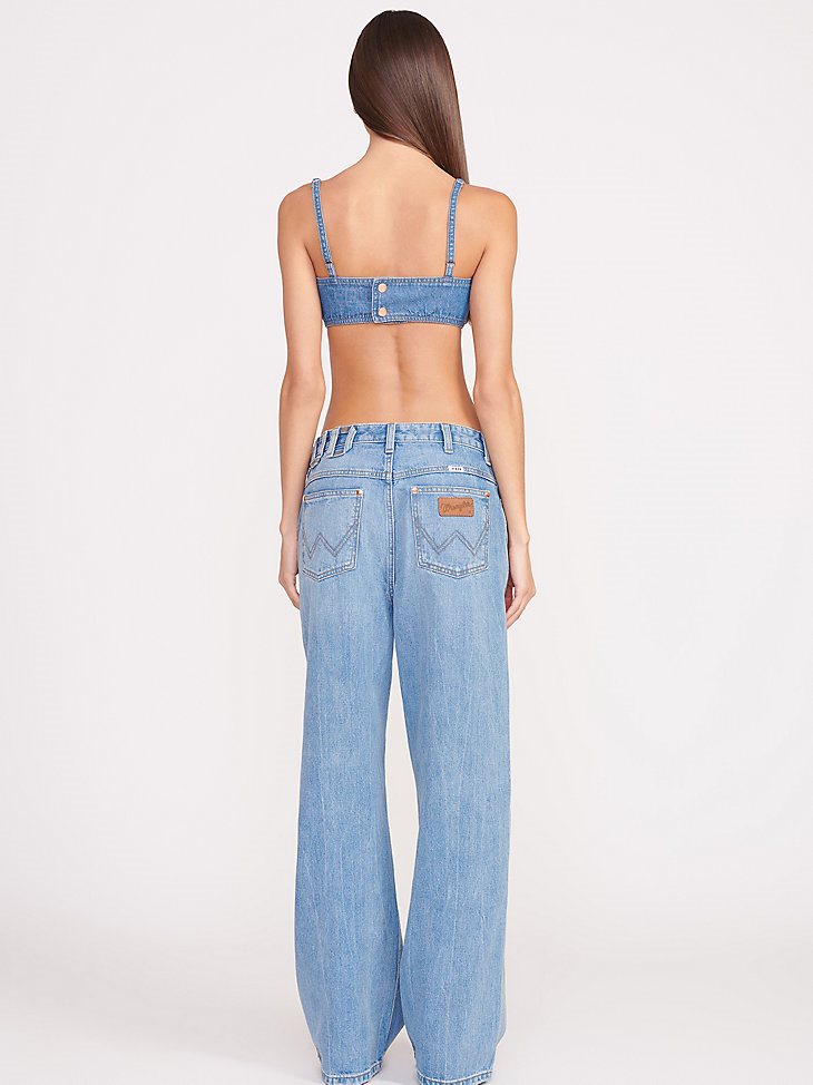 Wrangler + STAUD The Loose Jean in Mid Blue