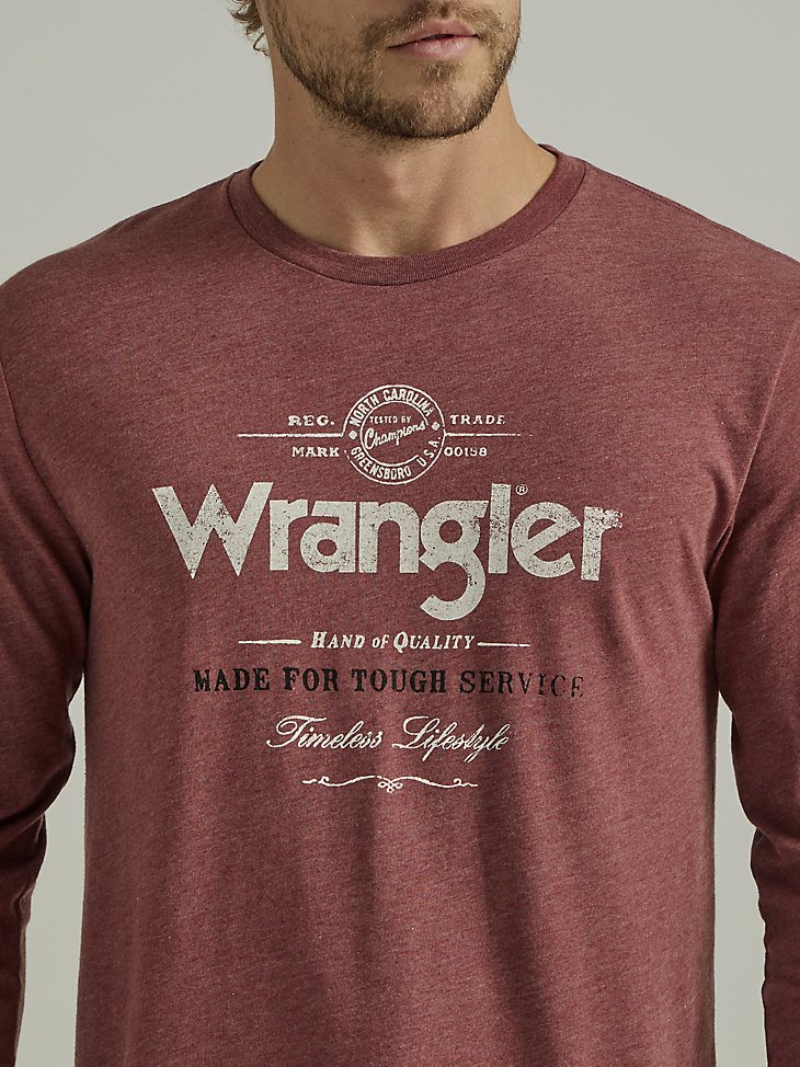 Men's Made for Tough Service T-Shirt in Port Red
