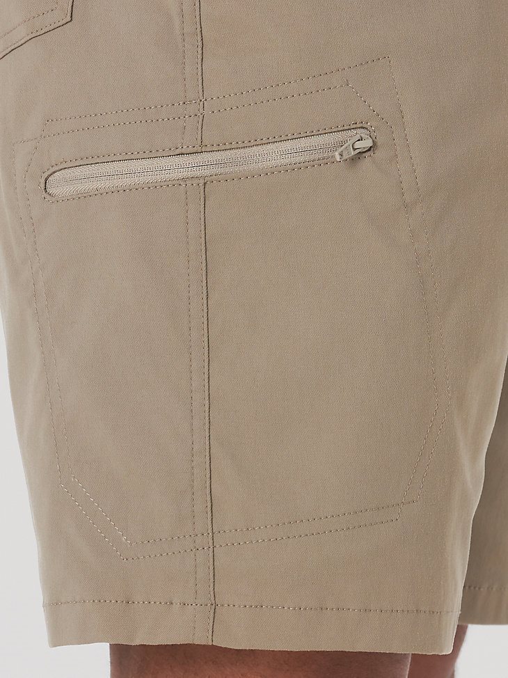 Men's Wrangler Authentics Comfort Waist Cargo Short in Fallen Rock