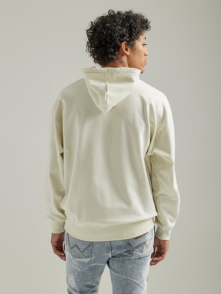 Men's Mariner Kabel Logo Hoodie in Lilly White