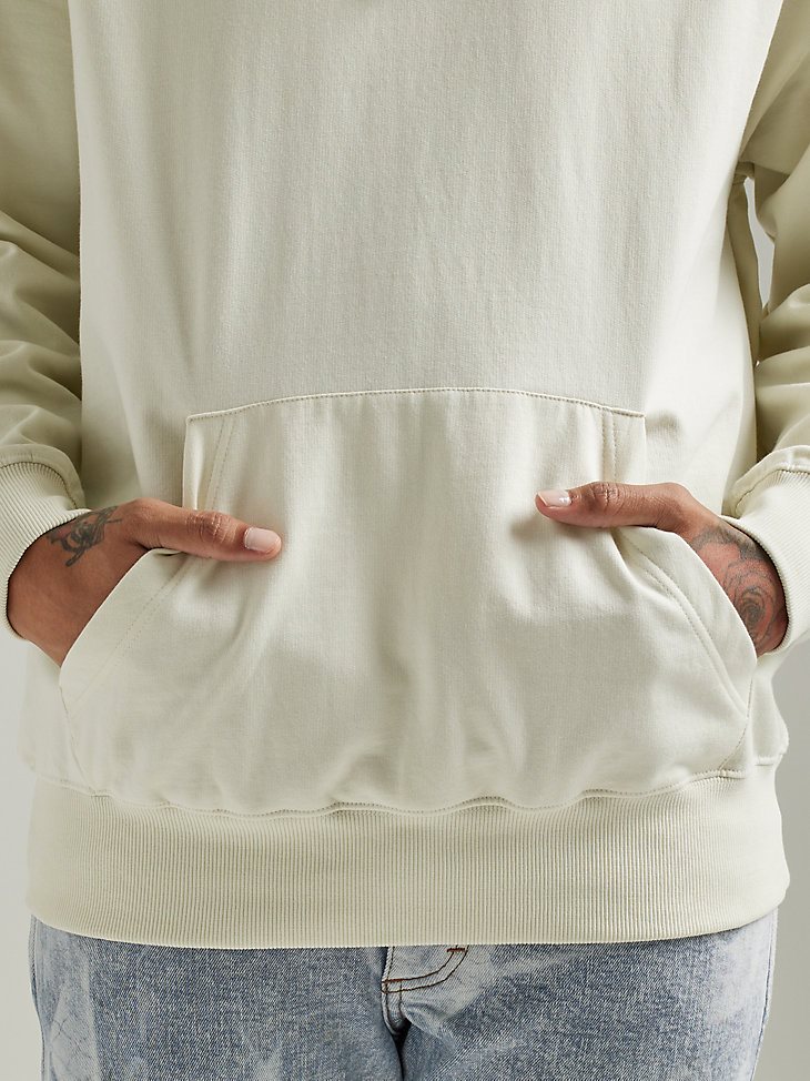 Men's Mariner Kabel Logo Hoodie in Lilly White