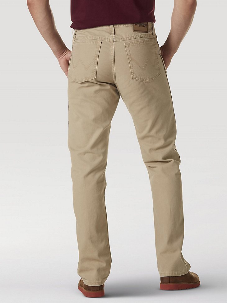 Wrangler Rugged Wear Relaxed Fit Mid Rise Jean in Golden Khaki