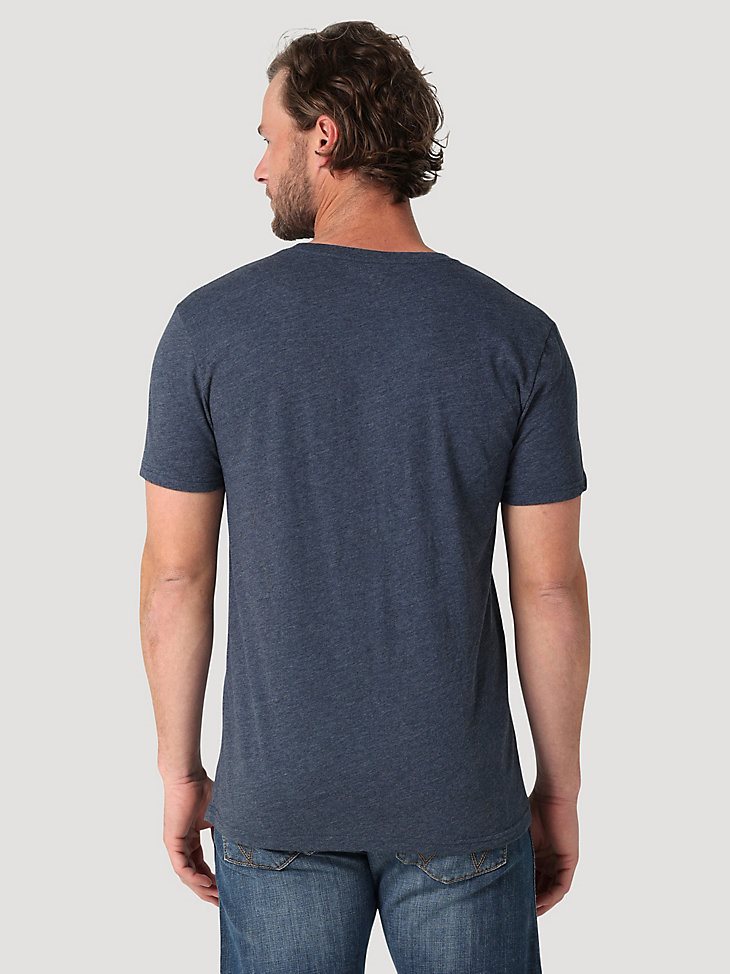 WranglerAmerican Flag Kabel T-Shirt in Navy Heather