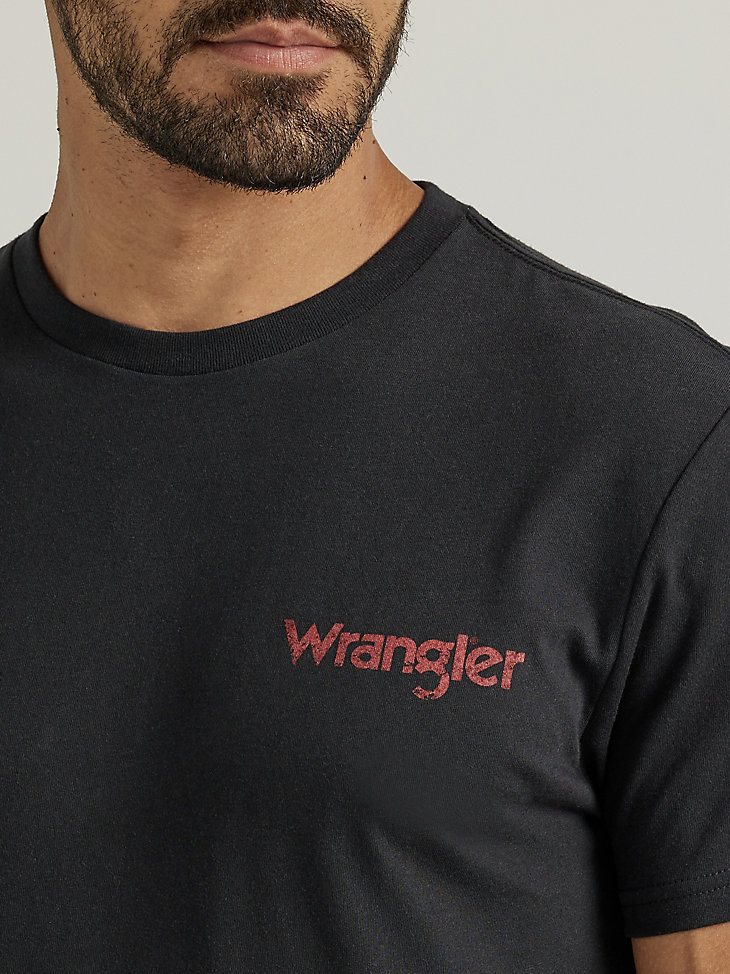 Wrangler George Strait Back Graphic T-Shirt in Jet Black