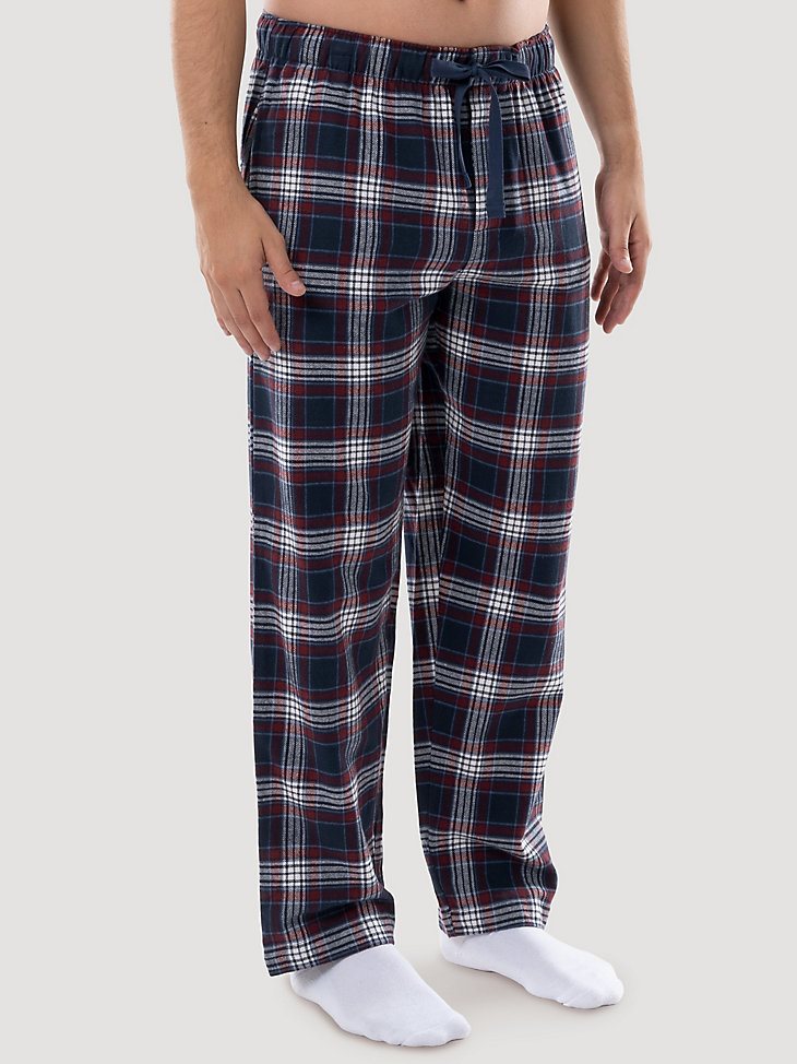 Men's Flannel Plaid Pajama Pant in Dark Sapphire