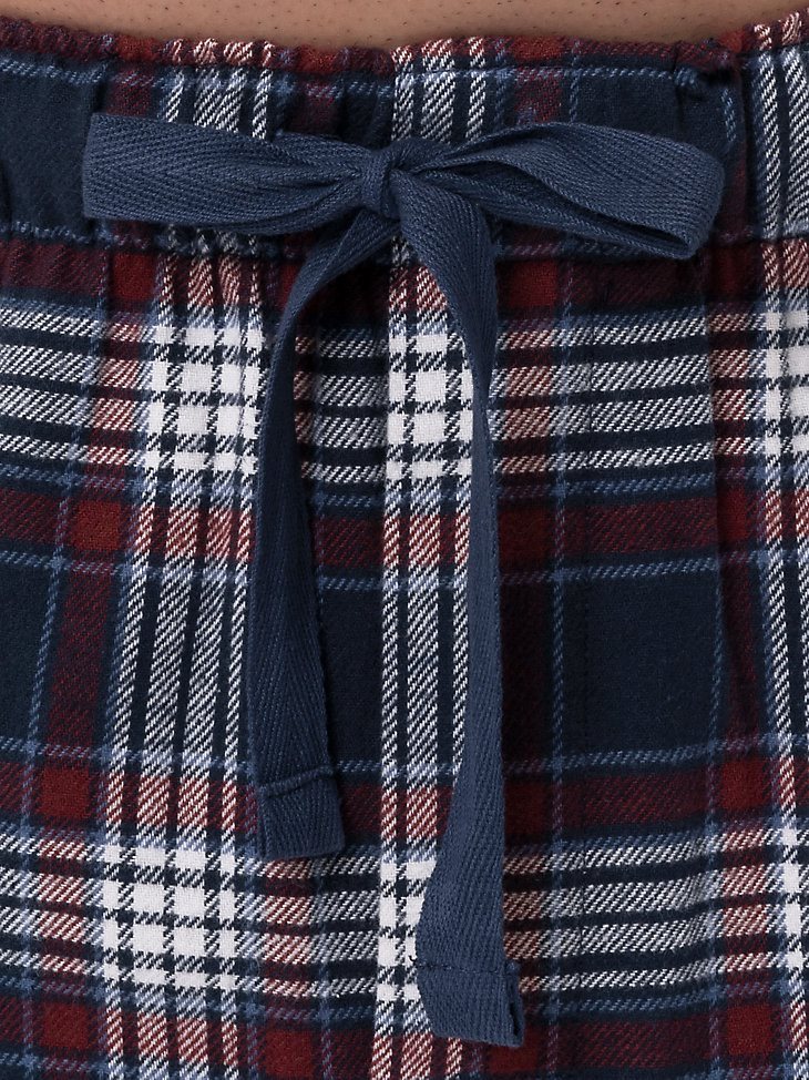 Men's Flannel Plaid Pajama Pant in Dark Sapphire