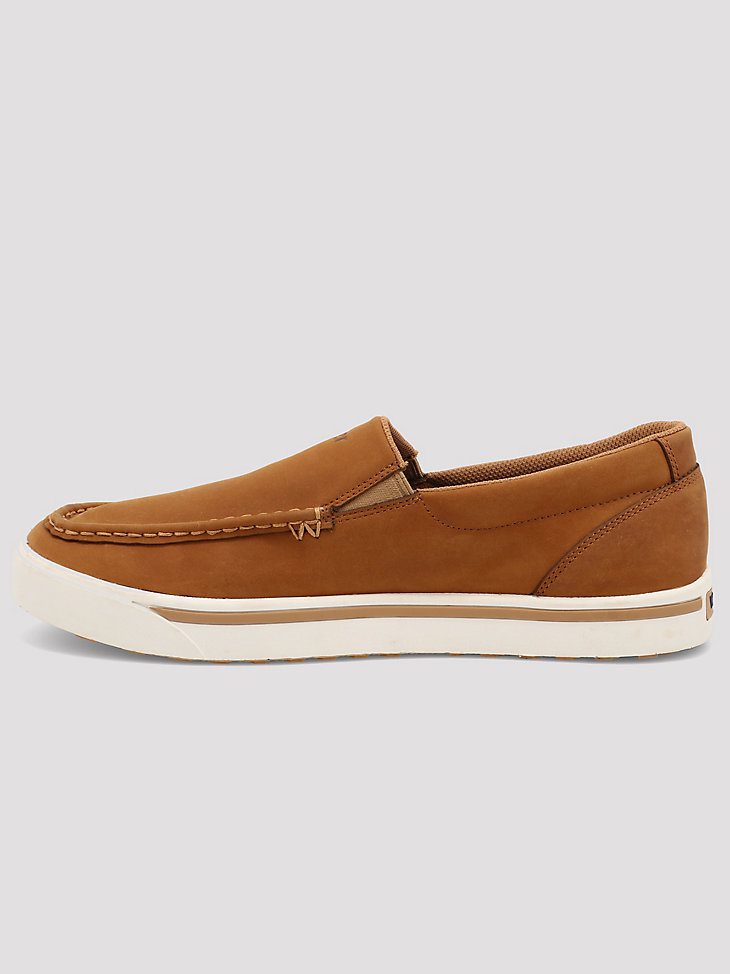 Men's Leather Slip On Shoe in Cognac
