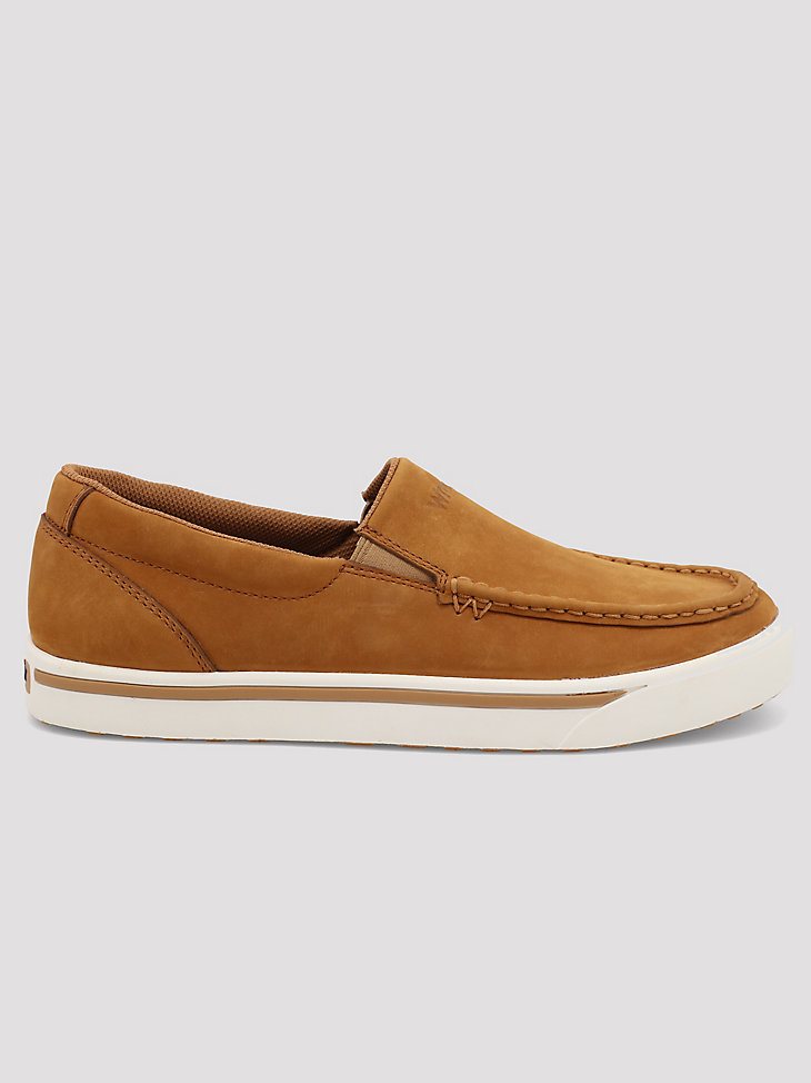 Men's Leather Slip On Shoe in Cognac